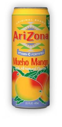 ARIZONA Mucho Mango 100% přírodní ovocný nápoj, bez konzervantů, umělých barviv, umělého aroma, dovoz z USA. 
Zboží lze objednat jen při nákupu celého kartonu / 24ks. UPOZORNĚNÍ: Toto zboží může být dočasně vyprodané. O  ...