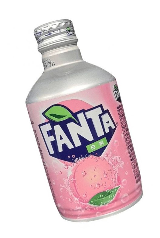 Fanta White Peach Aluminium Bottle 300ml Exkluzivní japonská Fanta s příchutí bílé broskve  